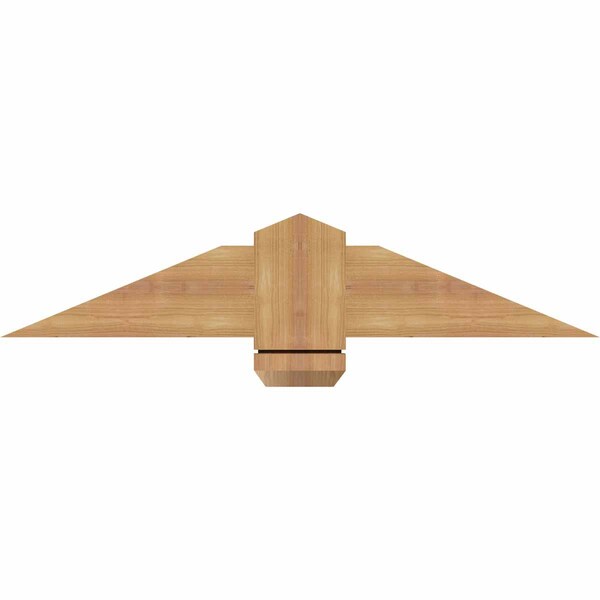 Ekena Millwork Eugene Smooth Timber Gable Bracket, Western Red Cedar, 36"W x 7"H x 5 1/2"D x 5 1/2"F, 5/12 Pitch GBW036X07X0606EUG00SWR - main